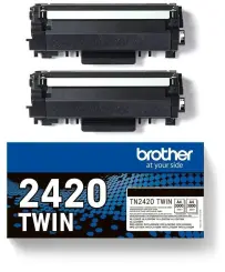 Brother TN-2420TWIN Multipack Toner Schwarz ca. 3.000 Seiten, 