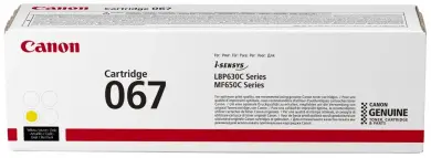 Original Canon 067y Toner Yellow 5099C002 ca. 1.250 Seiten 