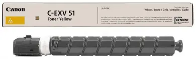 Original Canon C-EXV51y Toner Yellow ca. 60.000 Seiten 0484C002 