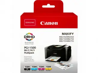 Original Canon PGI-1500 Multipack Schwarz / Cyan / Magenta / Yellow (9218B006) 
