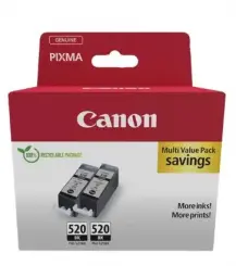 Canon PGI-520 2932B019 2 Druckerpatronen  Schwarz 2 x PGI-520bk ca. 682 Seiten, 