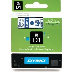 DYMO S0720540 45014 Schriftband Blau auf Weiß 