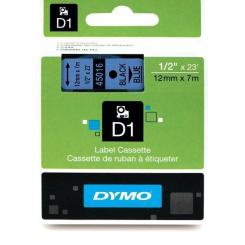 DYMO S0720560 45016 Schriftband Schwarz auf Blau 