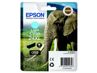 Epson 24XL C13T24354012 Druckerpatrone Cyan hell 9.8 ml ca. 740 Seiten, 