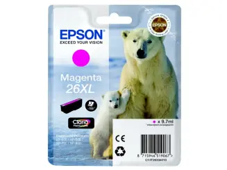 Epson 26XL C13T26334012 Druckerpatrone Magenta 9.7 ml ca. 700 Seiten, 