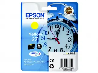 Epson 27 C13T27044012 Gelb Druckerpatrone 3.6 ml ca. 300 Seiten, 