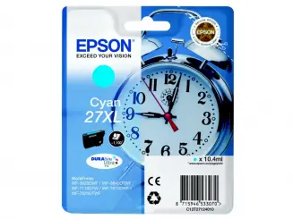Original Epson 27XL Tintenpatrone Cyan T2712 10.4 ml ca. 1.100 Seiten C13T27124012 