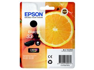 Original Epson 33XL Tintenpatrone Schwarz T3351 12,2 ml ca. 530 Seiten C13T33514012 