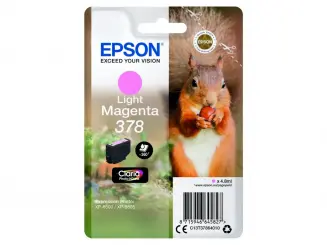 Original Epson 378 Light Tintenpatrone Magenta 4.8 ml ca. 360 Seiten C13T37864010 