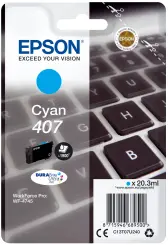 Epson 407 C13T07U240 Druckerpatrone Cyan 20.3 ml ca. 1.900 Seiten, DURABrite Ultra 
