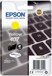 Original Epson 407 Tintenpatrone Yellow 20.3 ml ca. 1.900 Seiten DURABriteTM Ultra 