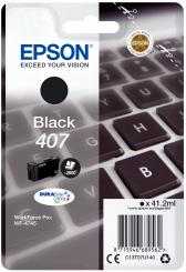 Original Epson 407 Tintenpatrone Schwarz 41.2 ml ca. 2.600 Seiten DURABrite?¢ Ultra C13T07U140 