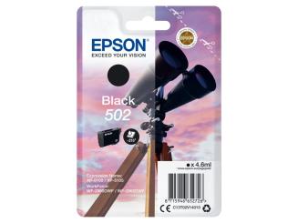 Original Epson 502 Tintenpatrone Schwarz 4.6 ml ca. 210 Seiten C13T02V14010 