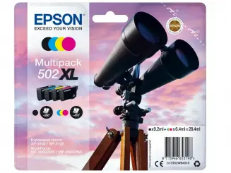 Original Epson 502XL Schwarz,Cyan,Magenta,Yellow Multipack 4  Tintenpatrone C13T02W64010 