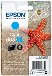 Original Epson 603XL Tintenpatrone Cyan ca. 350 Seiten C13T03A24010 