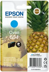 Original Epson 604 Tintenpatrone Cyan C13T10G24010 ca. 130 Seiten 2,4ml 