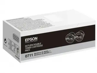 Original Epson 0711 Multipack Schwarz 2x ca. 2.500 Seiten C13S050711 