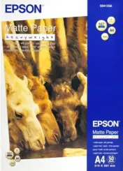 Epson C13S041256 Matte Heavyweight Papier 50 Blatt Fotopapier 
