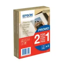 Epson S042167 C13S042167 Papier Weiß Premium EPSON Premium Fotopapier glossy 10x15cm Weiß 255 g Inh. 80 Blatt 