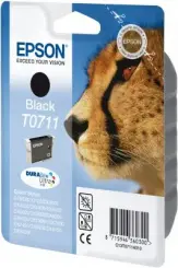 Original Epson T0711 Tintenpatrone Schwarz 7.4 ml ca. 245 Seiten C13T07114012 