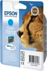 Epson T0712 C13T07124012 Druckerpatrone Cyan 5.5 ml ca. 345 Seiten, 