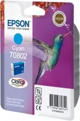 Epson T0802 C13T08024011 Druckerpatrone Cyan 7.4 ml ca. 935 Seiten, 