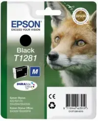 Original Epson T1281 M SchwarzTintenpatrone 5.9 ml ca. 170 Seitente C13T12814012 