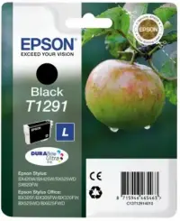 Original Epson T1291 Tintenpatrone Schwarz 11.2 ml ca. 385 Seiten C13T12914012 