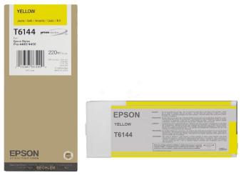 Original Epson T6144 Tintenpatrone Yellow 220 ml C13T614400 