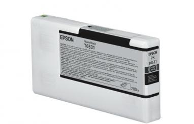 Original Epson T6531 Photo-Tintenpatrone Schwarz 200 ml C13T653100 