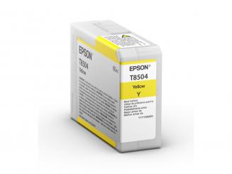 Original Epson T8504 Tintenpatrone Yellow 80 ml C13T850400 