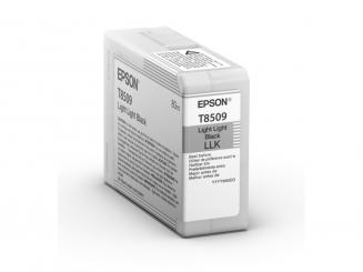 Original Epson T8509 Light Light Tintenpatrone Schwarz 80 ml C13T850900 
