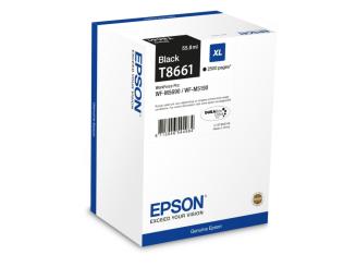 Original Epson T8661 Schwarz XL Tintenpatrone 55.8 ml ca. 2.500 Seiten C13T866140 