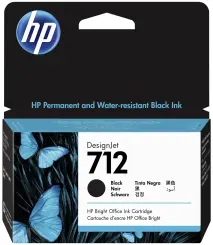 HP712 3ED70A Druckerpatrone Schwarz 38 ml 