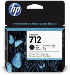 Original HP712 Tintenpatrone Schwarz 80ml 3ED71A 
