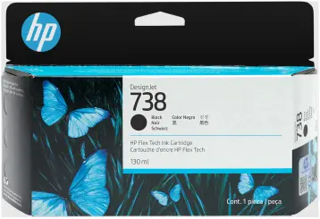 HP738 498N4A Druckerpatrone Schwarz 130 ml 