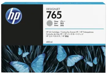 Original HP765 Tintenpatrone Grau  400ml F9J53A 