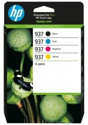 HP937 6C400NE 4 Druckerpatronen Multipack Schwarz Cyan Magenta Gelb 