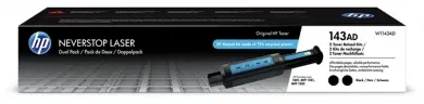 Original HP143AD Schwarz 2 Toner Nachfüllkits je 2.500 Seiten W1143A(HP143A) W1143AD 