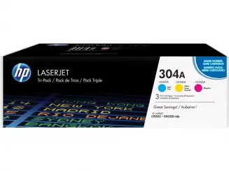 HP304A CF372AM 3 Toner Multipack HP304A: CC531A + CC532A + CC533A  Cyan Magenta Gelb 