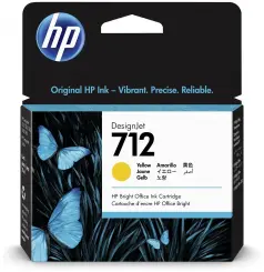 Original HP712 Tintenpatrone Yellow 29ml 3ED69A 