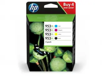Original HP 953XL Schwarz/Cyan/Magenta/Yellow 4  Tintenpatrone Multipack L0S70AE(953XL) + F6U16AE(953XL) + F6U17AE(953XL) + F6U18A(953XL) 3HZ52AE 