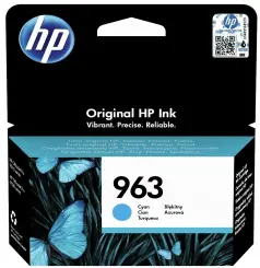 Original HP963 Tintenpatrone Cyan ca. 700 Seiten 3JA23AE 