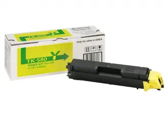 Original Kyocera TK-580y Toner Yellow ca. 2.800 Seiten 1T02KTANL0 