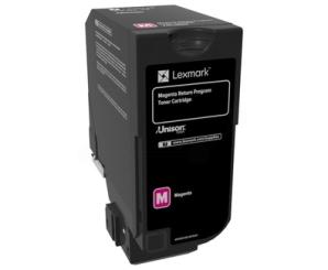 Original Lexmark 74C2HM0 Toner Magenta ca. 1.2000 Seiten Rückgabe-Druckkassette, hohe Kapazität 