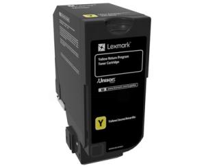 Original Lexmark 74C2HY0 Toner Yellow ca. 1.2000 Seiten Rückgabe-Druckkassette, hohe Kapazität 