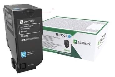Original Lexmark 75B20C0 Toner Cyan ca. 10.000 Seiten Rückgabe-Druckkassette 