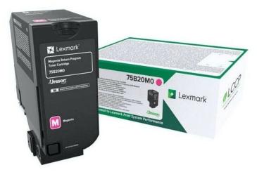 Original Lexmark 75B20M0 Toner Magenta ca. 10.000 Seiten Rückgabe-Druckkassette 