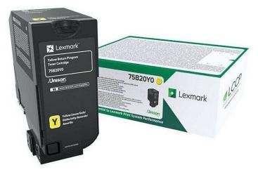 Original Lexmark 75B20Y0 Toner Yellow ca. 10.000 Seiten Rückgabe-Druckkassette 
