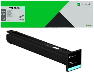 Lexmark 77L20C0 Toner Cyan ca. 12.000 Seiten, 